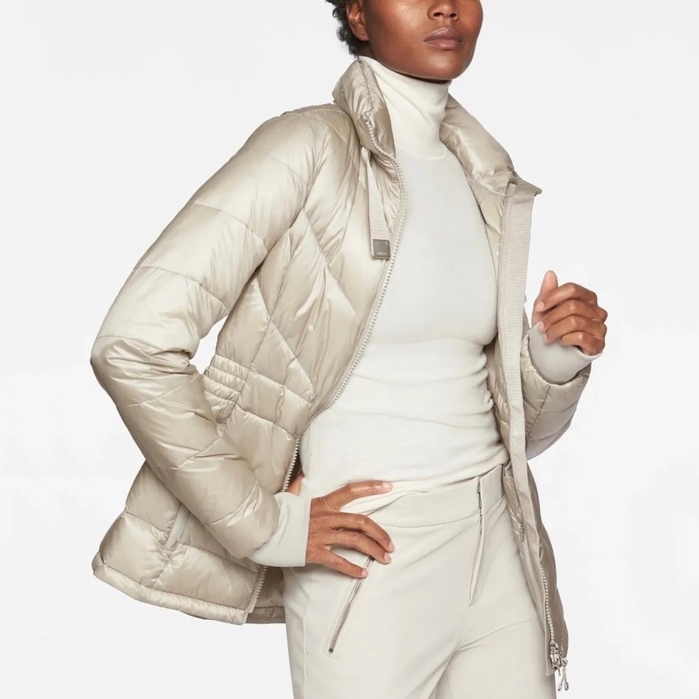 Athleta Banner‎ Peak Down Jacket, Dove Grey
